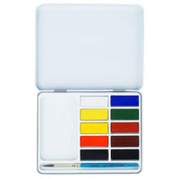 Daler-Rowney Simply aquarelverfset 10 halve napjes + penseel