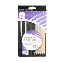 Daler-Rowney Simply houtskool- en grafietset in metalen blik