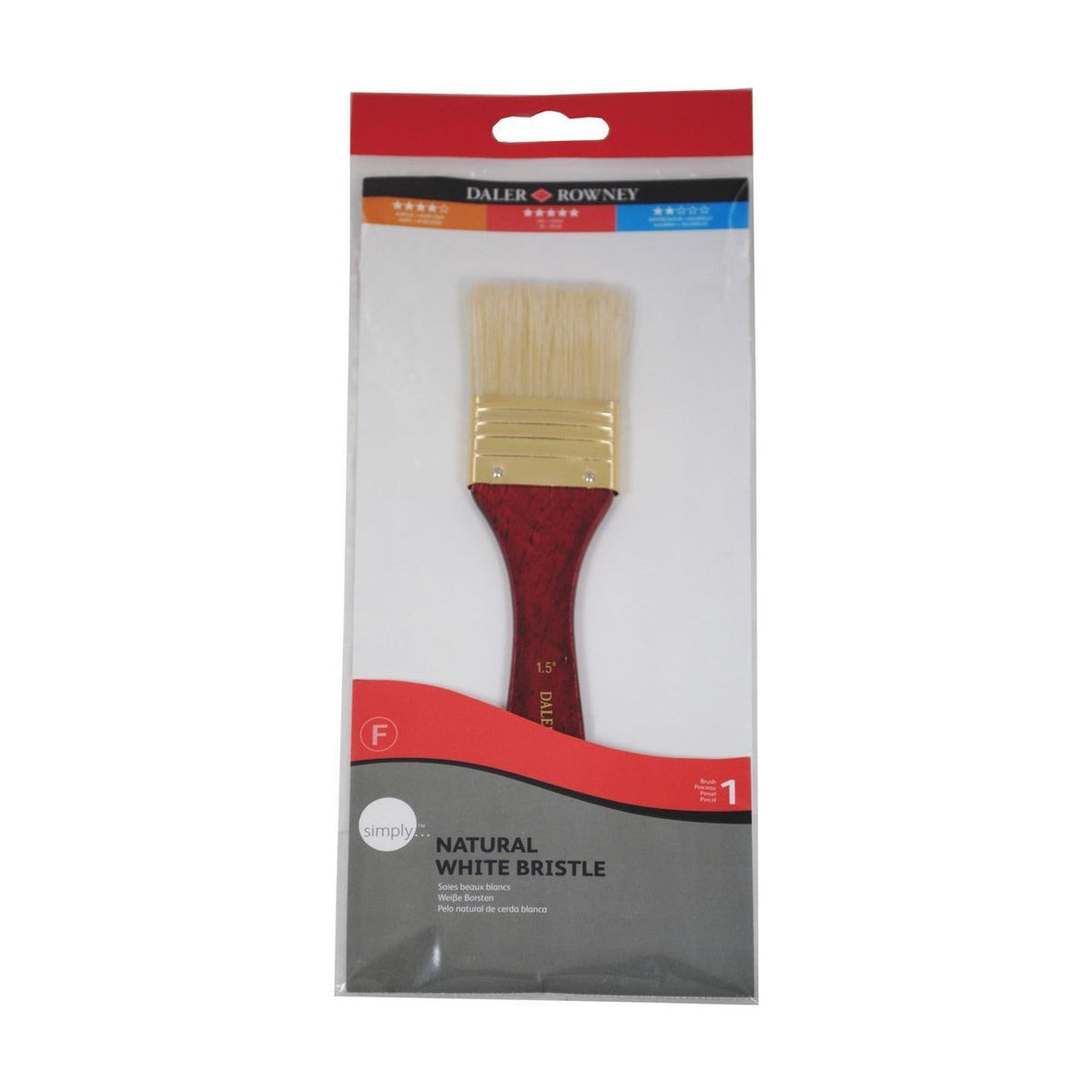 Daler-Rowney Simply olieverfpenselenset, varkenshaar, 10 stuks