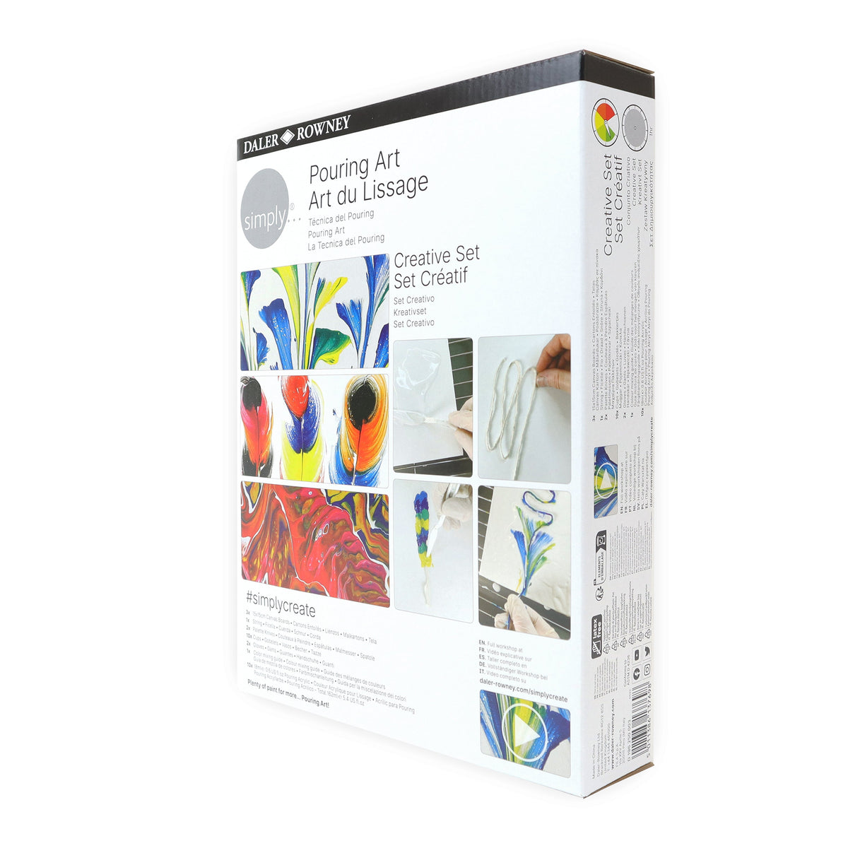 Daler-Rowney Simply pouringset met 10 × 18 ml acrylverf