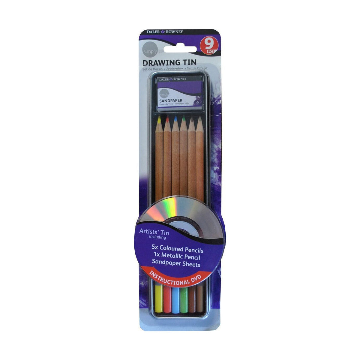 Daler-Rowney Simply schetsset met accessoires, 9-delig