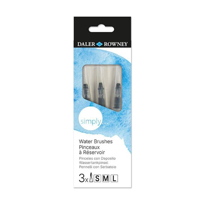 Daler-Rowney Simply waterpenselen, set van 3, leeg