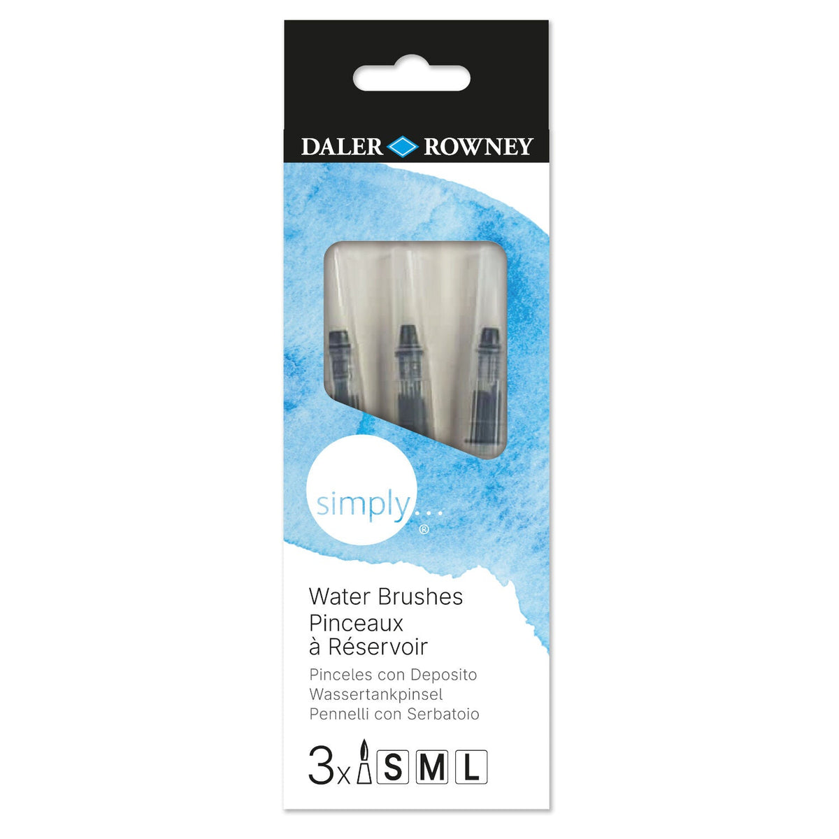 Daler-Rowney Simply waterpenselen, set van 3, leeg