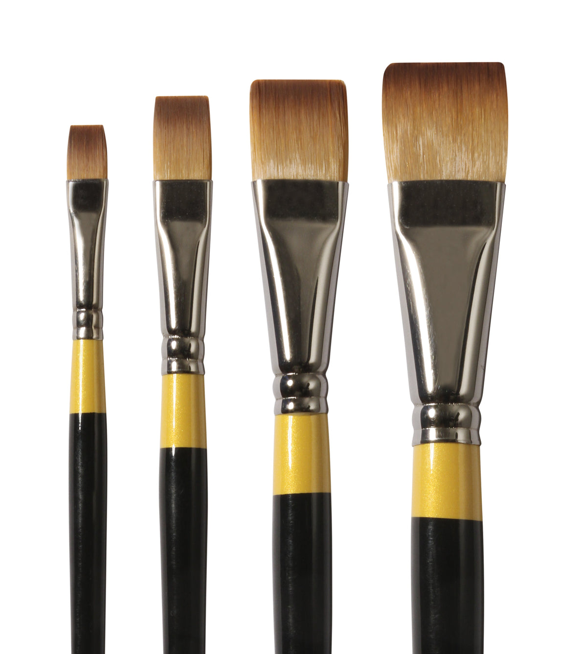 Daler-Rowney System3 kort plat penseel voor acrylverf, maat 1/4
