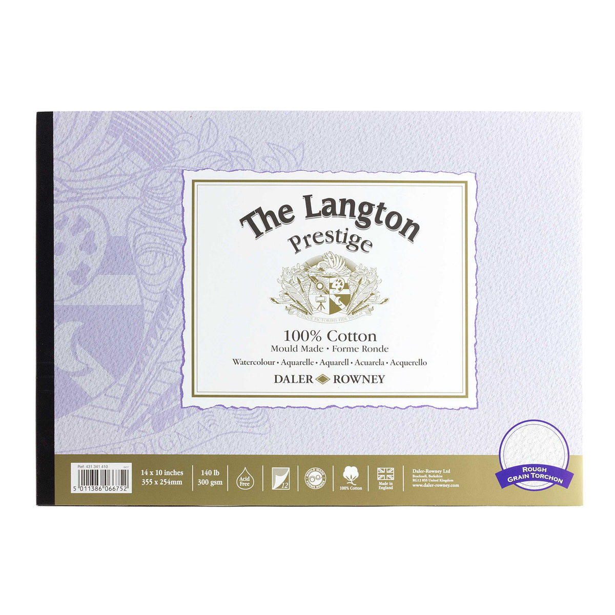 Daler-Rowney Langton Prestige aquarelblok 300 g/m², 12 vel