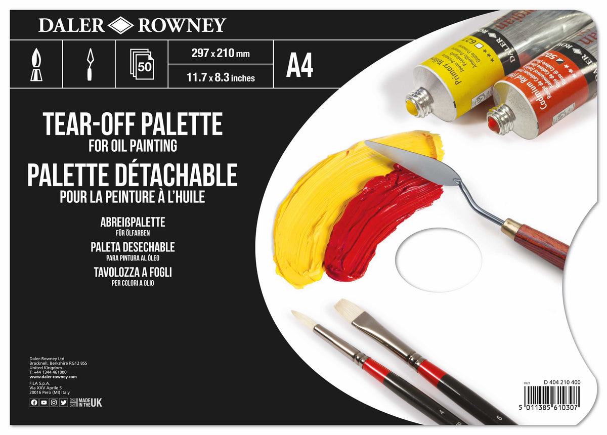 Daler-Rowney afscheurpalet 35,5 × 25,4 cm, 50 vel