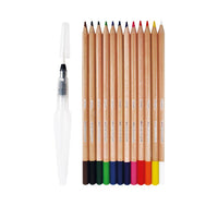 Daler Rowney Watercolor Pencils, 12 pcs, and Water Brush