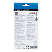 Daler Rowney Watercolor Pencils, 12 pcs, and Water Brush