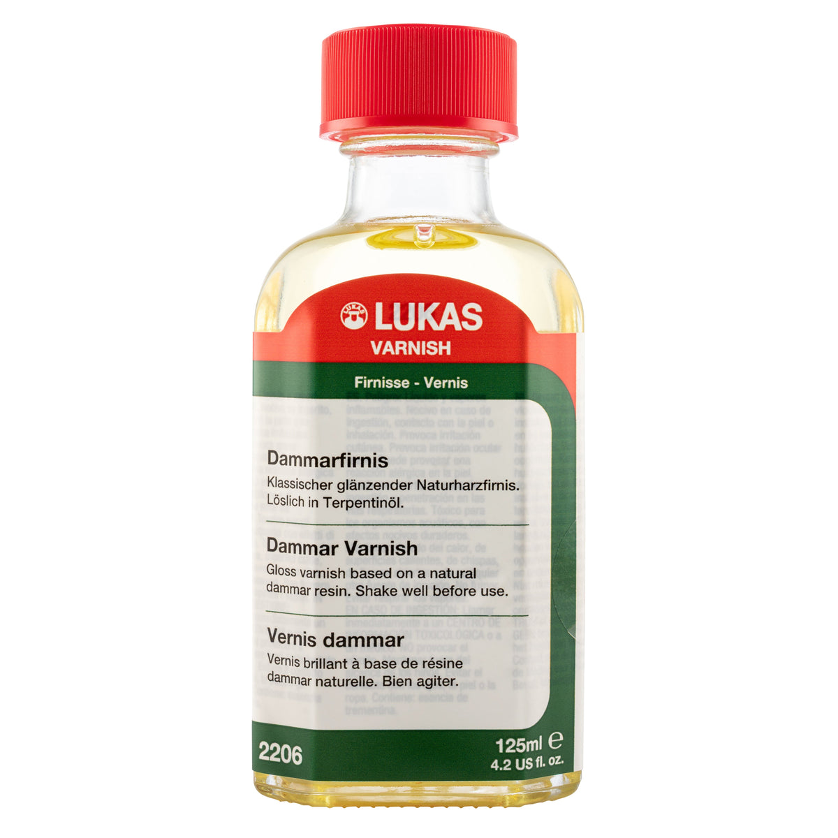 LUKAS dammarvernis hoogglans voor olieverf 125 ml