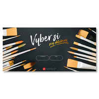 Cadeaubon voor penselen – 20 tot 100 EUR