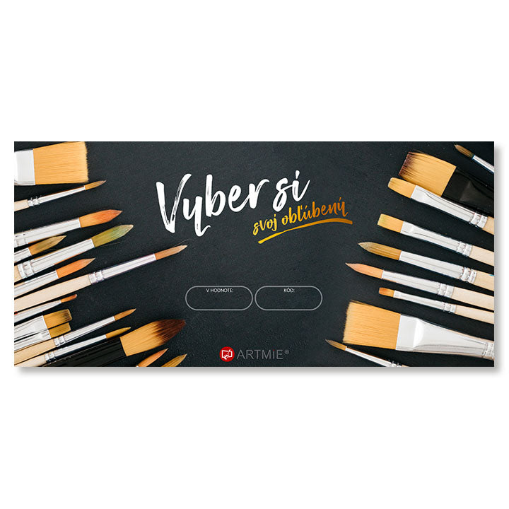 Cadeaubon voor penselen – 20 tot 100 EUR