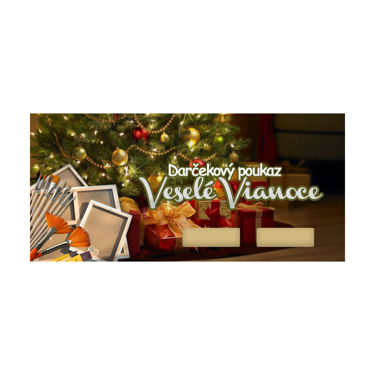 Cadeaubon Vrolijk kerstfeest 2
