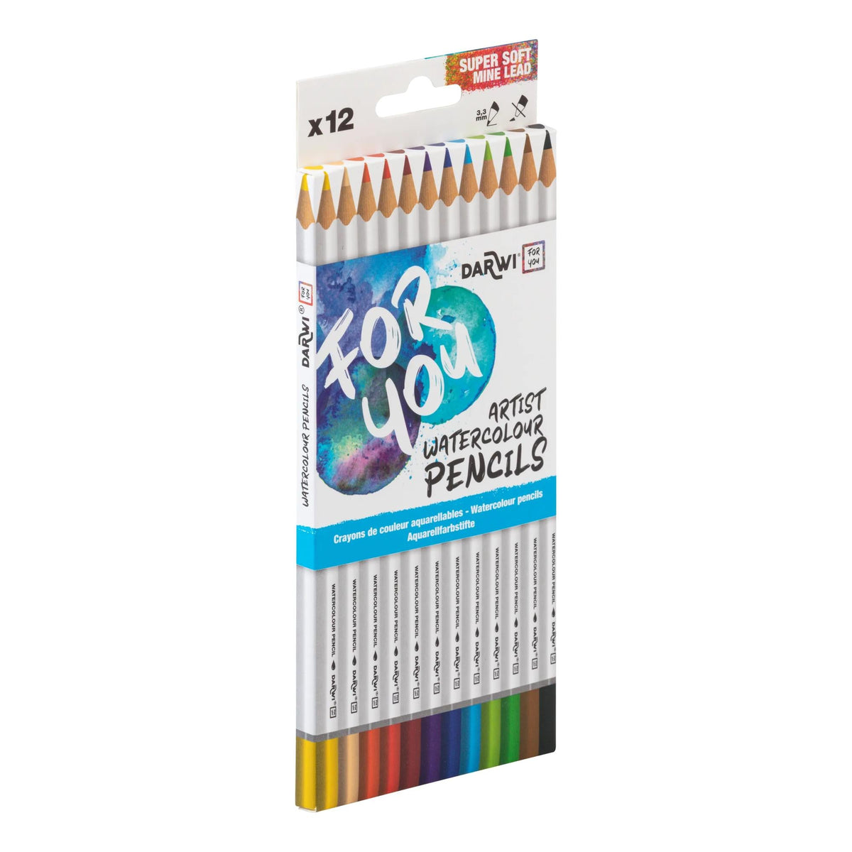 DARWI aquarelpotloden, set van 12