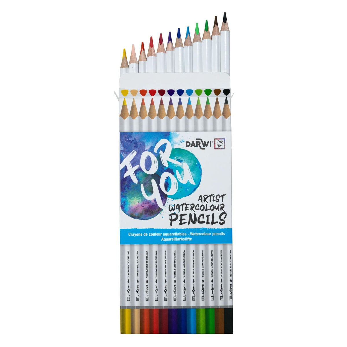 DARWI aquarelpotloden, set van 12