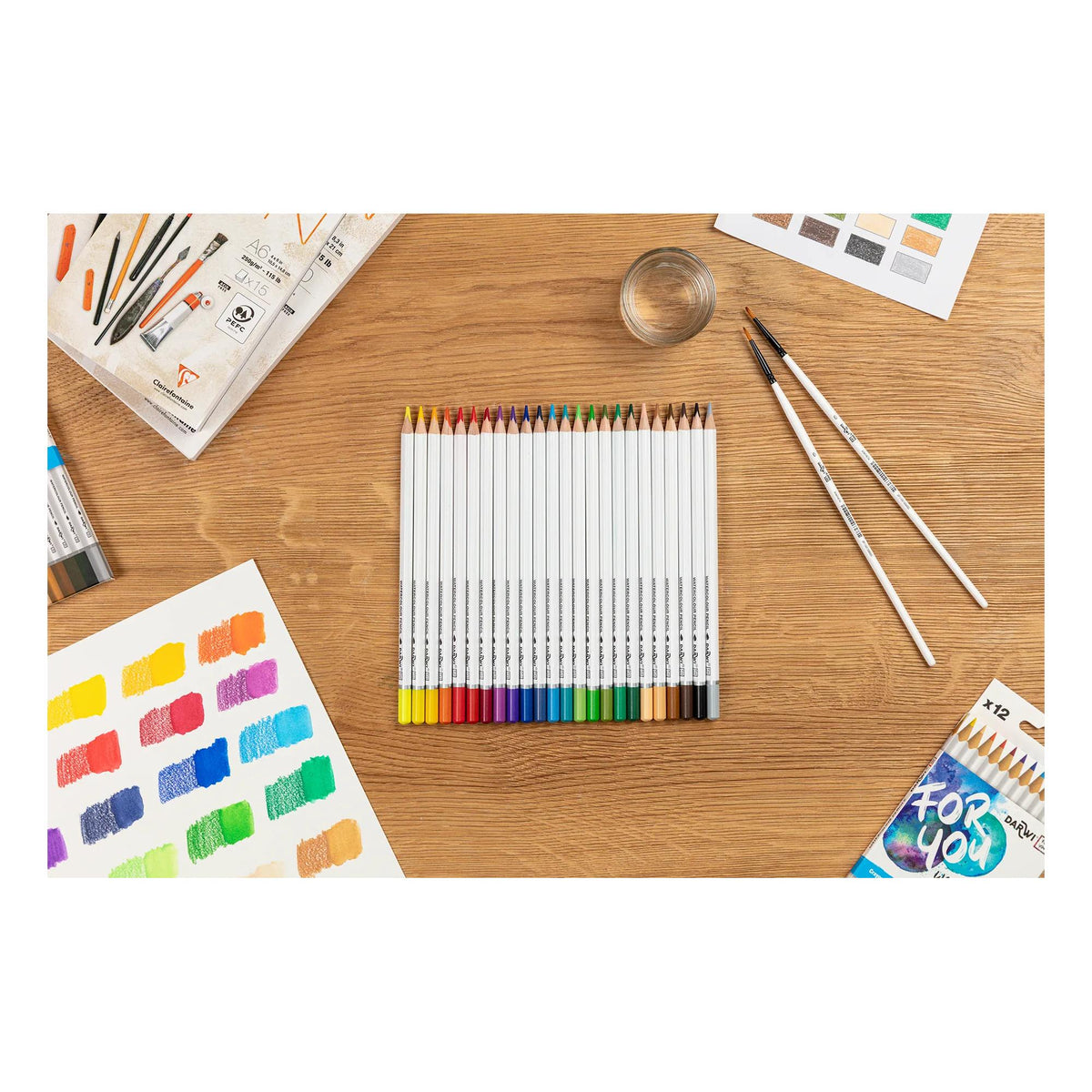 DARWI aquarelpotloden, set van 12