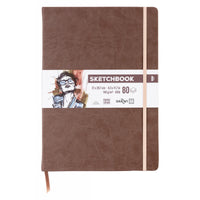 DARWI For You schetsboek bruin A4, 140 g/m², 80 vel