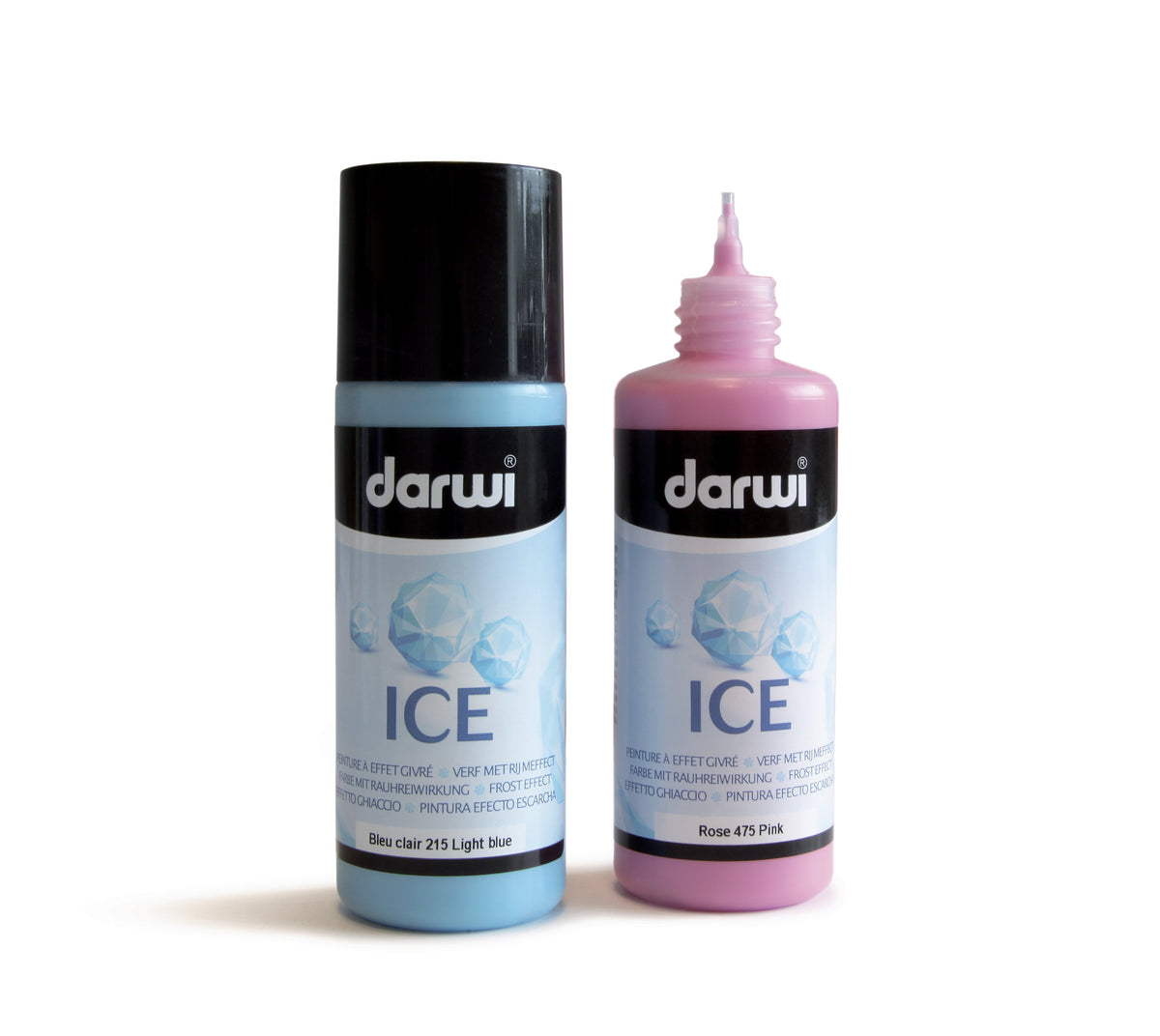 Darwi Ice effectverf met ijseffect 80 ml, roze