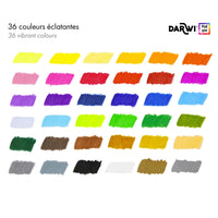 DARWI kleurpotloden, set van 36 stuks