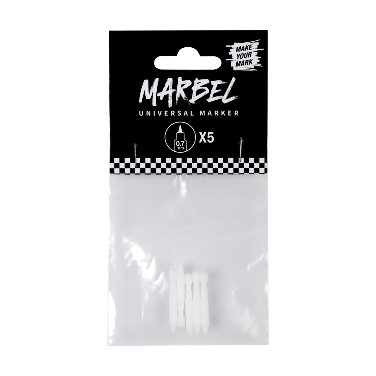 DARWI Marbel reservepunten 0,7 mm, 5 stuks – afbeelding 2