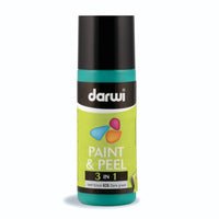 DARWI Paint & Peel 3-in-1 afpelbare glasverf 80 ml – donkergroen