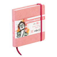 DARWI schetsboek zachtroze 14 × 14 cm, 140 g/m², 80 vel