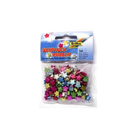 Decorative Stones Stars, Flat/Convex, 120 pcs