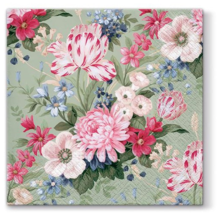 Decoupage Napkins Calm Flowers - 1 pc