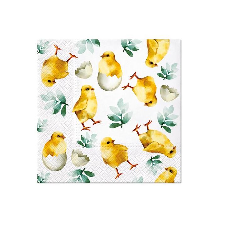 Decoupage Napkins - Chicken in Eggs - 1 pc