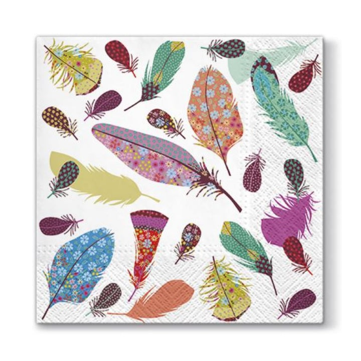 Decoupage Napkins Delicate Feathers - 1 pc