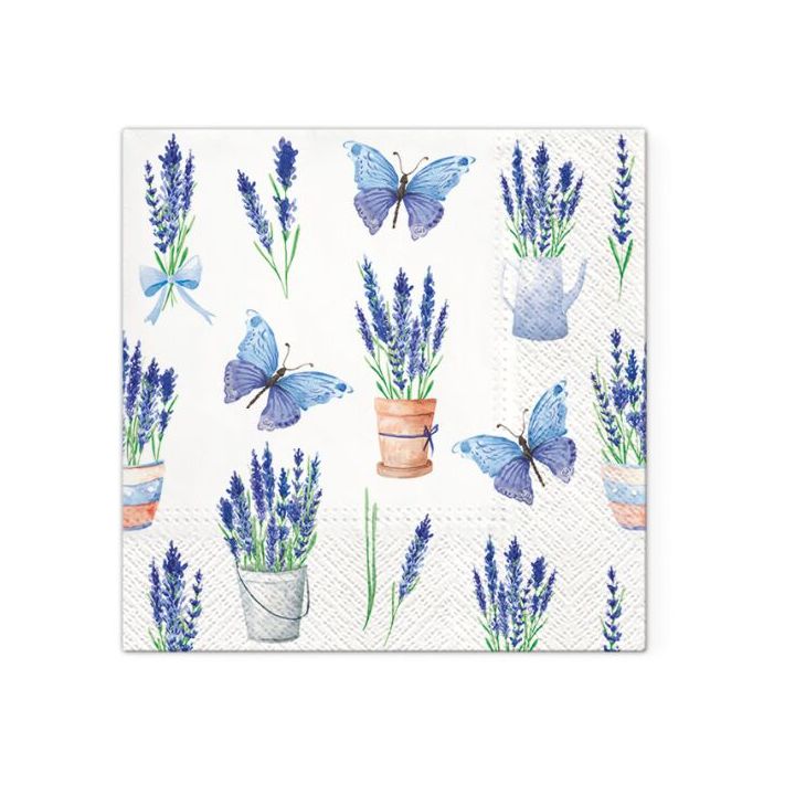 Decoupage Napkins - Lavender Butterflies - 1 pc