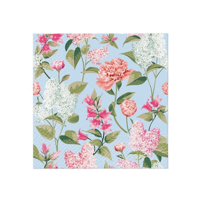Decoupage Napkins - Lilac with Peonies - 1 pc