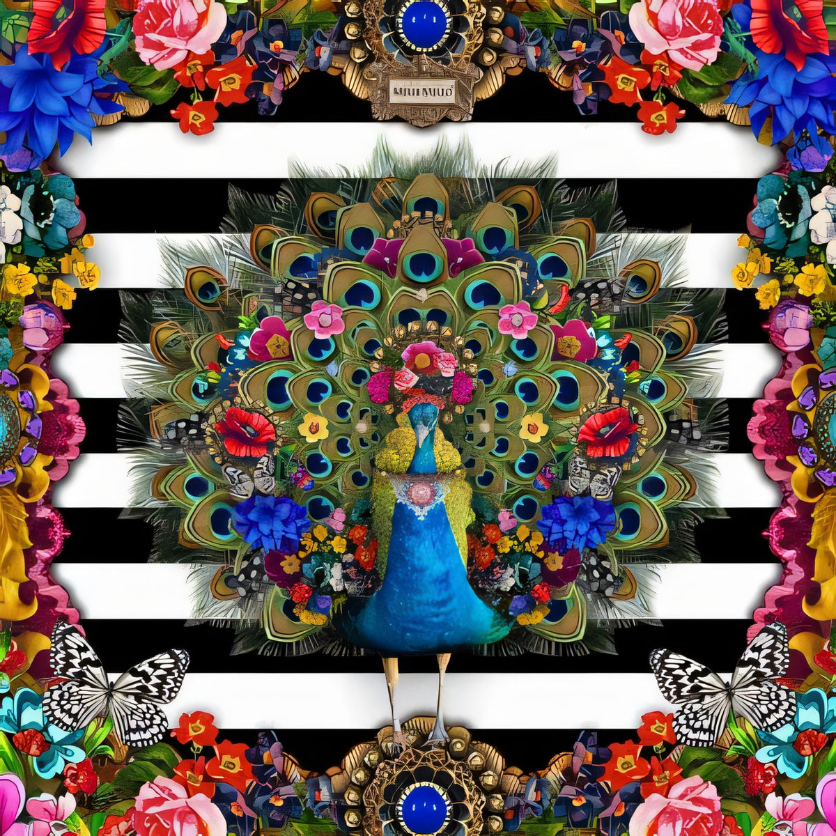 Decoupage Napkins - Peacock - 1 pc
