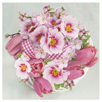 Decoupage Napkins Pink Bunch - 1 pc