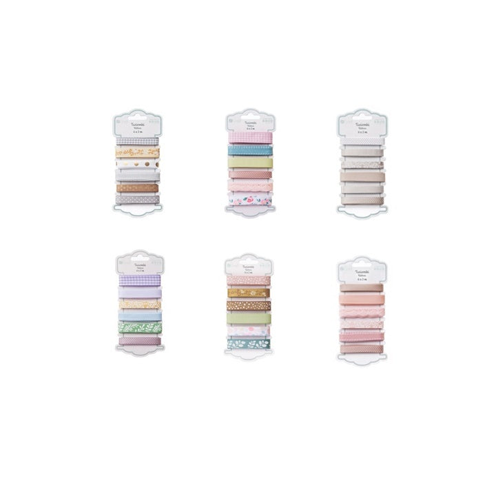 Satijnlint DP Craft – 6 linten van 2 m