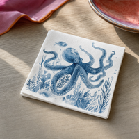 Decoupageservetten zeedieren, blauwe print – afbeelding 4