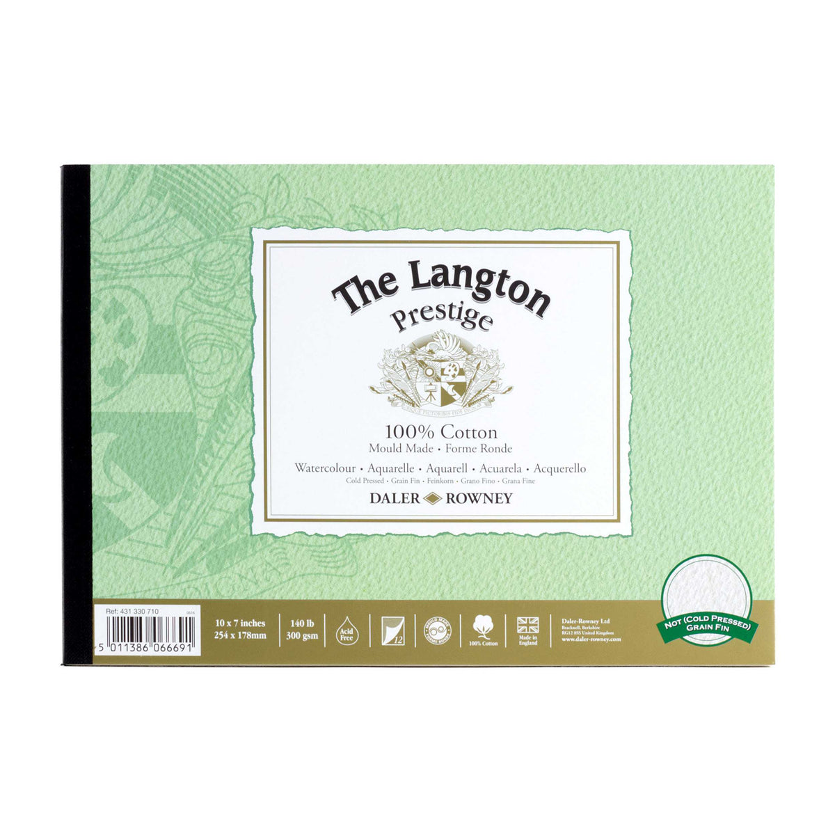 Daler-Rowney Langton Prestige aquarelblok 300 g/m², 12 vel