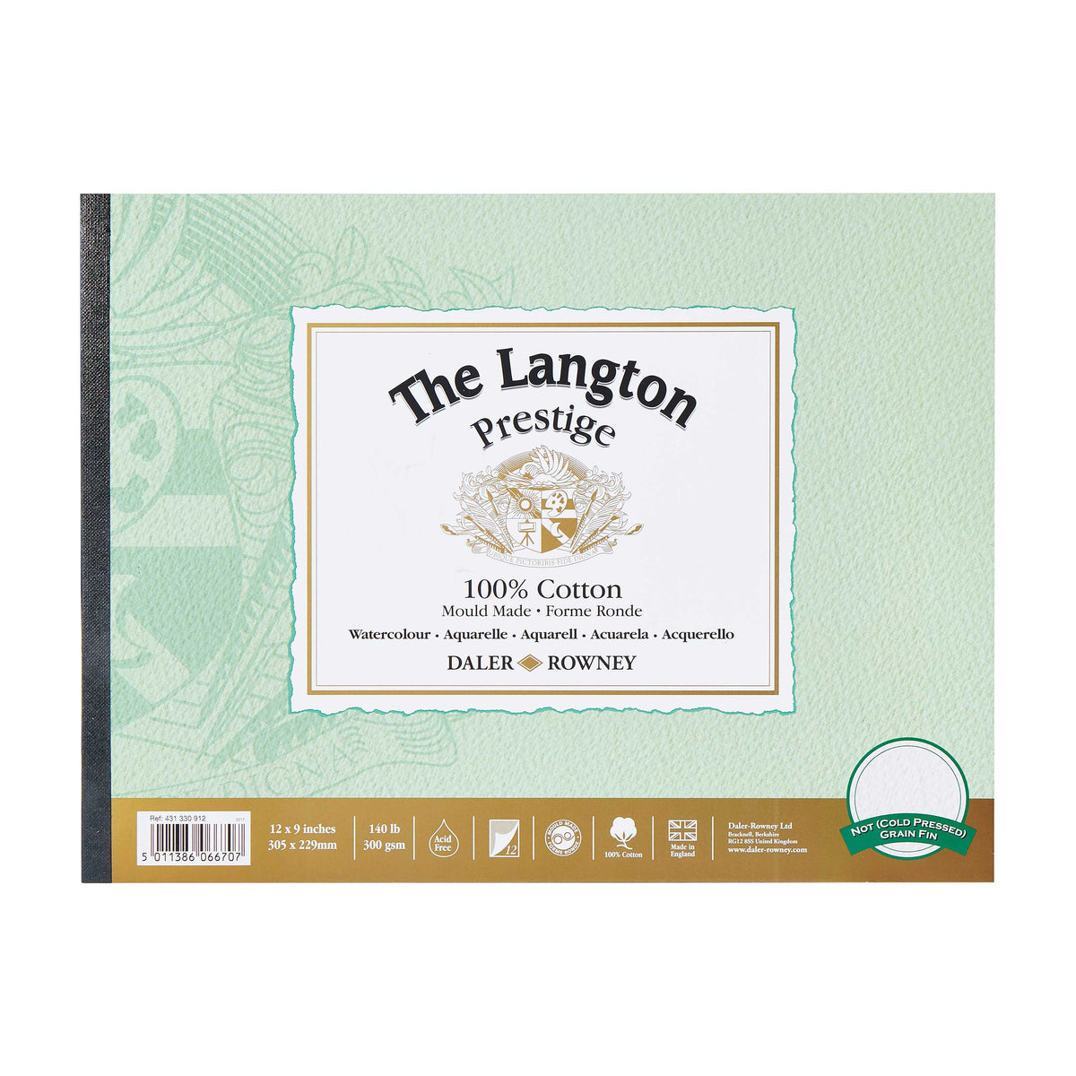 Daler-Rowney Langton Prestige aquarelblok 300 g/m², 12 vel