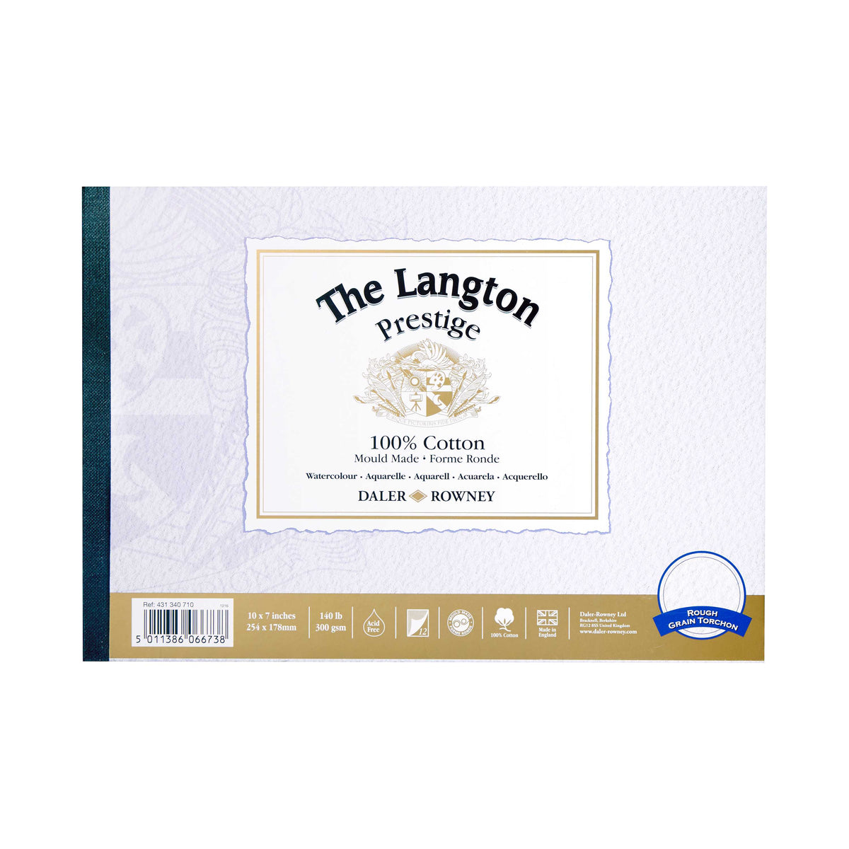 Daler-Rowney Langton Prestige aquarelblok 300 g/m², 12 vel