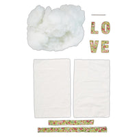 Docrafts naaiset voor een kussen met ontwerp Love – afbeelding 2