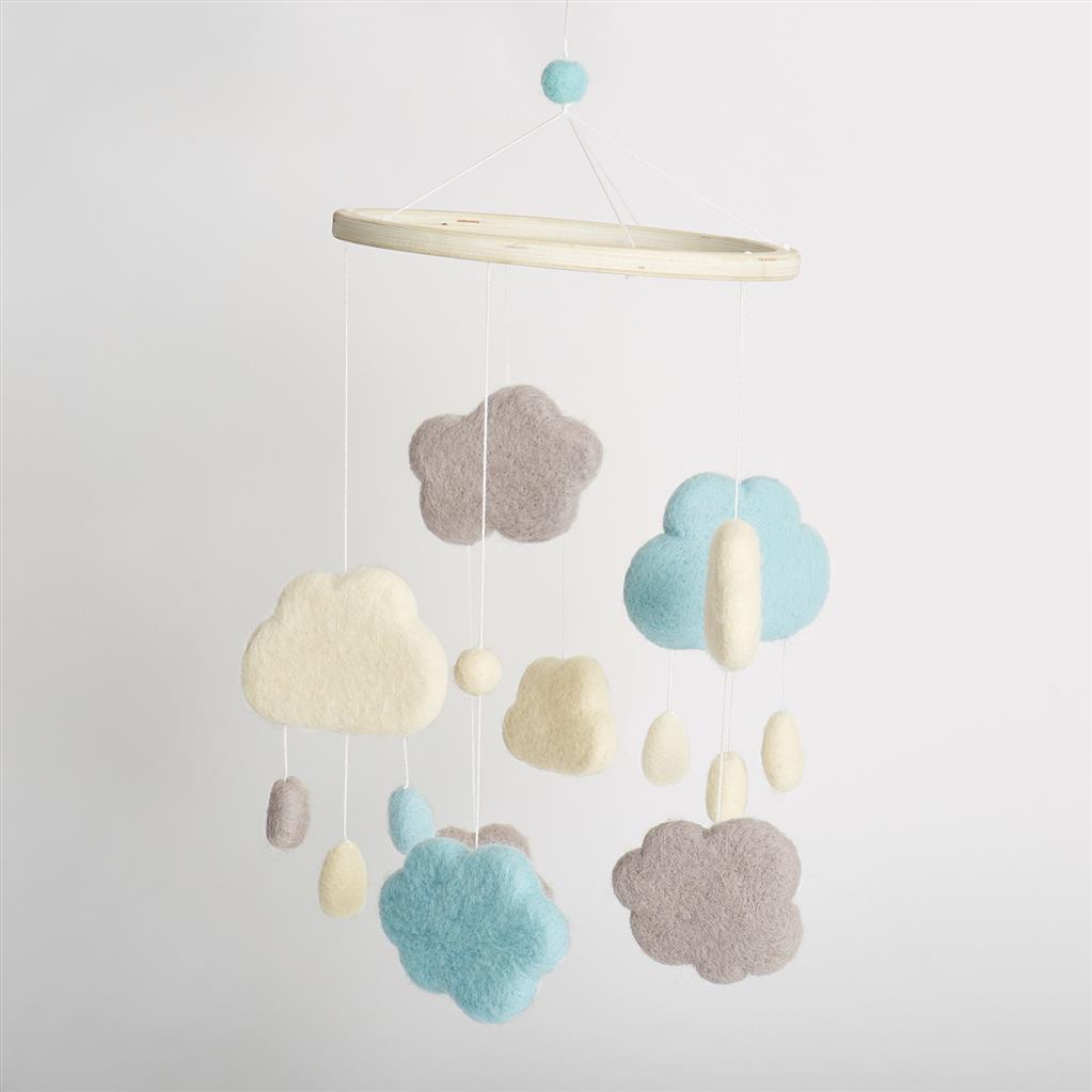 Docrafts naaldviltset blauwe dromenvanger – afbeelding 3