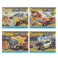 Nassau 3D-houtpuzzel voertuig met stickers, 18 × 23 cm