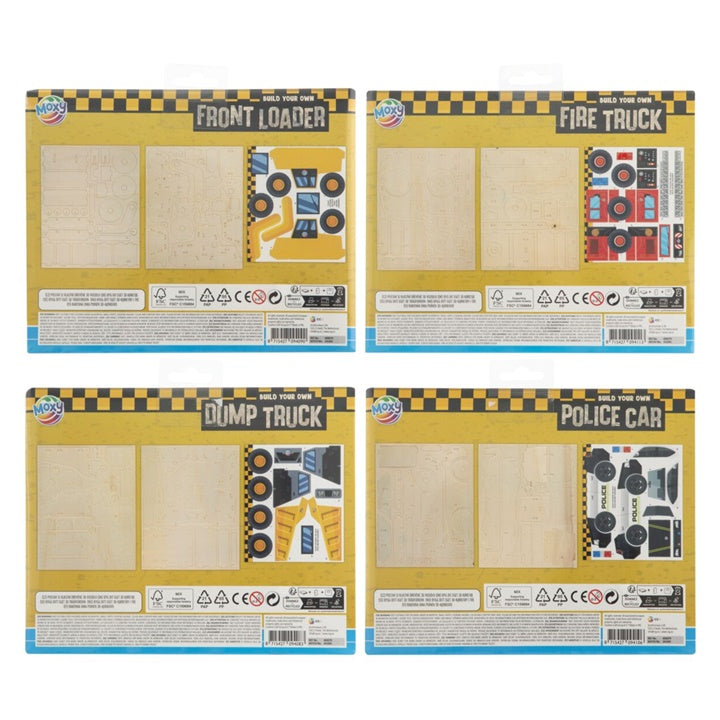 Nassau 3D-houtpuzzel voertuig met stickers, 18 × 23 cm – afbeelding 6
