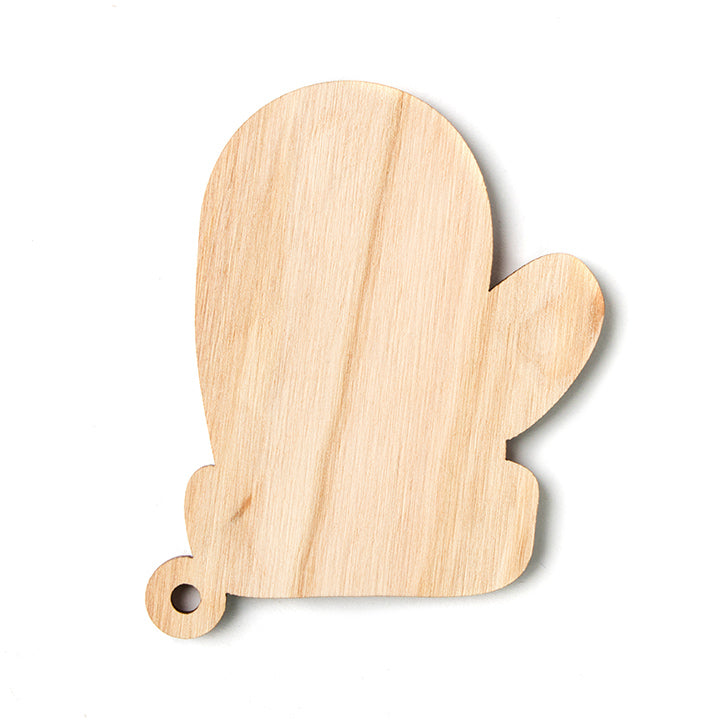 Houten kerstdecoratie kerstwant, 5 stuks