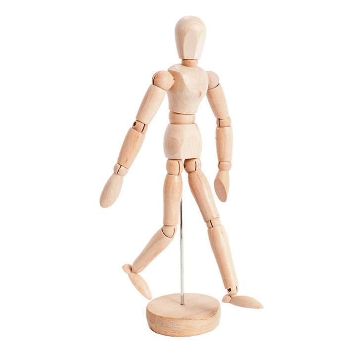 Phoenix houten ledenpop op standaard, man, 20 of 30 cm – afbeelding 2