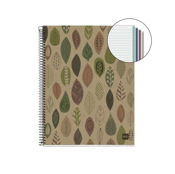 ECO NB-4 Lined A5 Notebook, 120 Sheets, Leaves — image 2