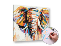 Elephant Paint by Numbers – Intermediate Difficulty | various sizes and framing option — image 2