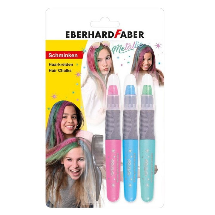 Eberhard Faber haarkrijt 3 tinten met kam – afbeelding 4