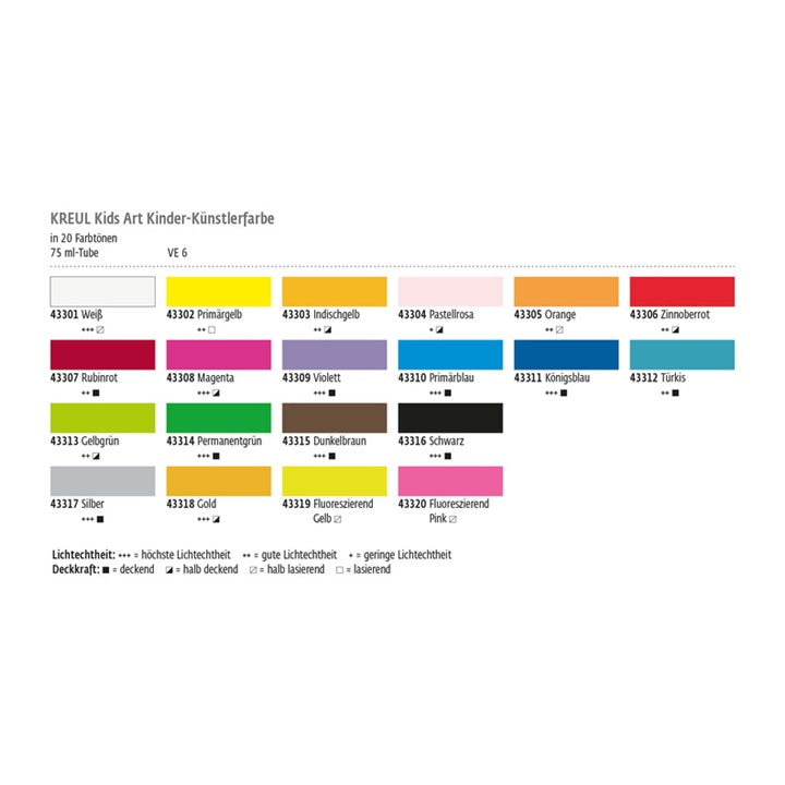 Kreul Kids Art kinderverf (gouache) 75 ml – afbeelding 5