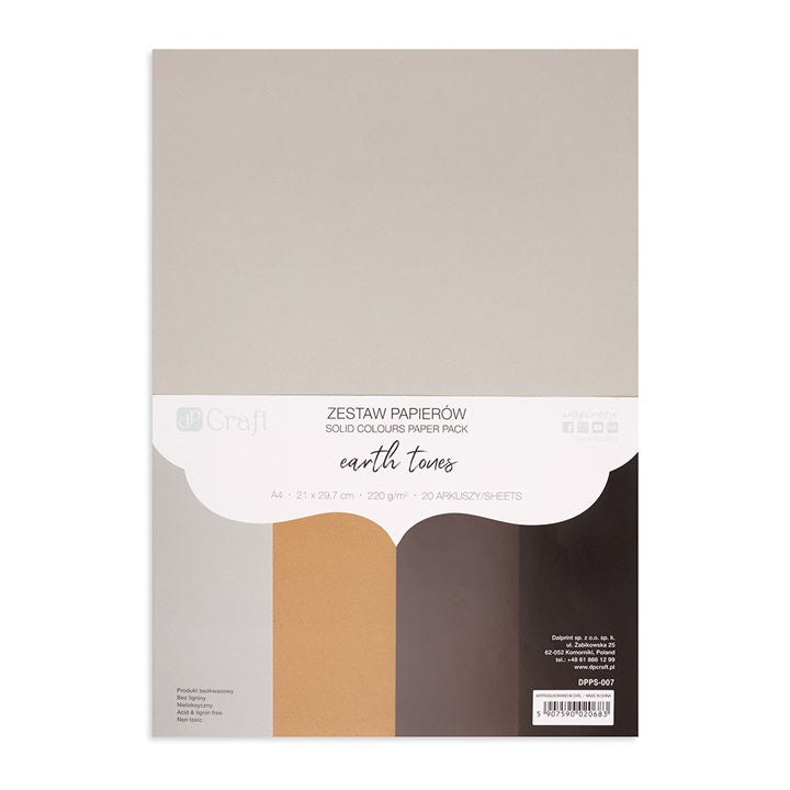 DP Craft gekleurd papier A4 in tinten, 220 g/m², 20 vel – afbeelding 3