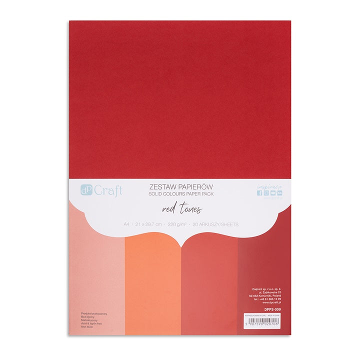 DP Craft gekleurd papier A4 in tinten, 220 g/m², 20 vel – afbeelding 6